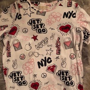 Michael kors graffiti t shirt